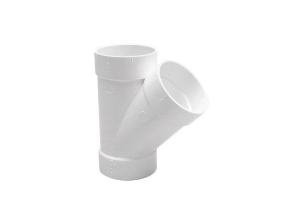 T de 45 de 50.8 mm PVC
