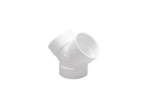 Doble I 45 de 50.8mm PVC